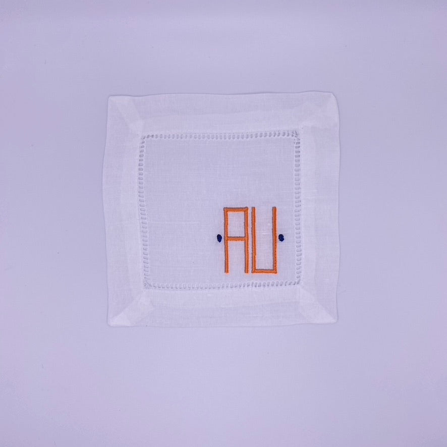 Auburn "AU" Cocktail Napkins