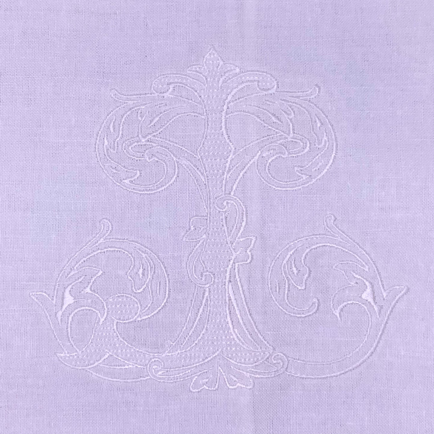 Vintage Vine Monogram Tea Towel