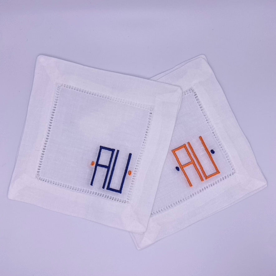 Auburn "AU" Cocktail Napkins