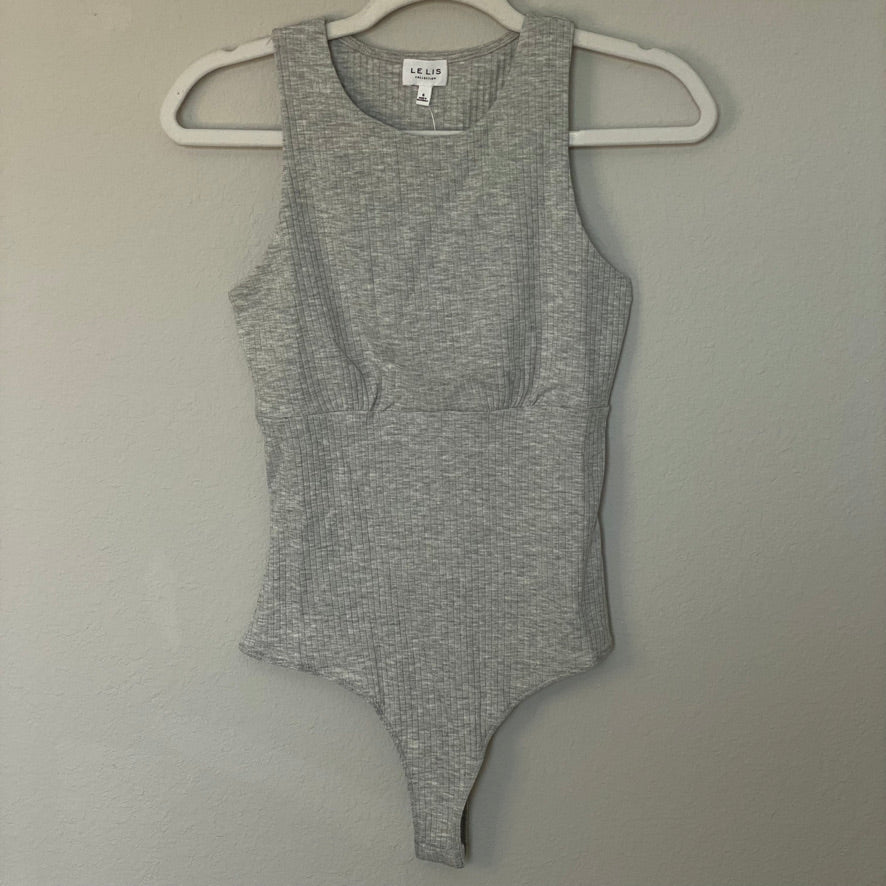 Heather Grey Detailed Bodice Bodysuit – Stillman Luxe