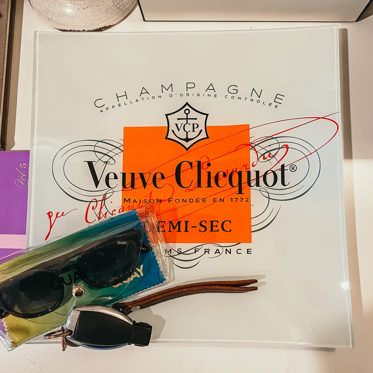 Veuve Clicquot Demi-Sec (Orange) Decorative Tray