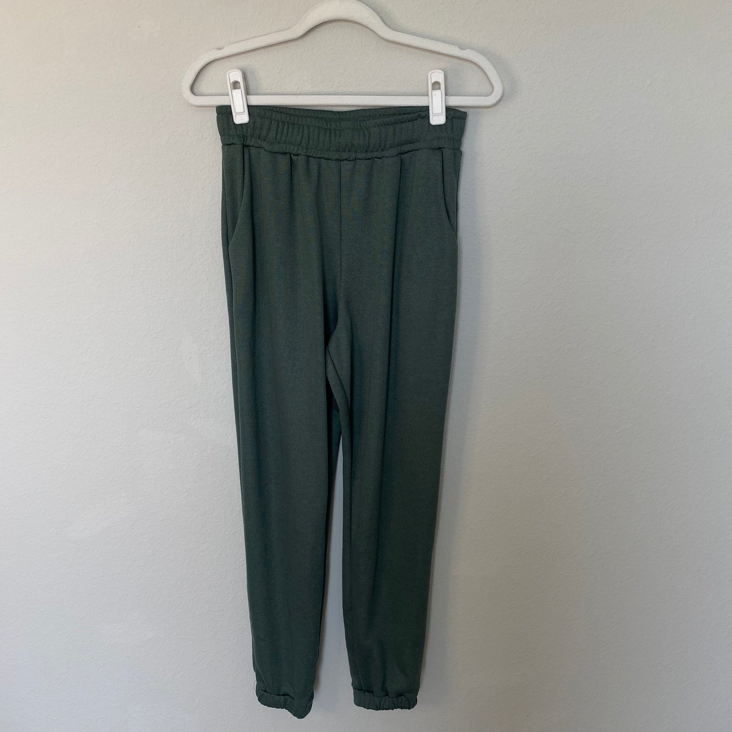 High Waist Olive Jogger Pants